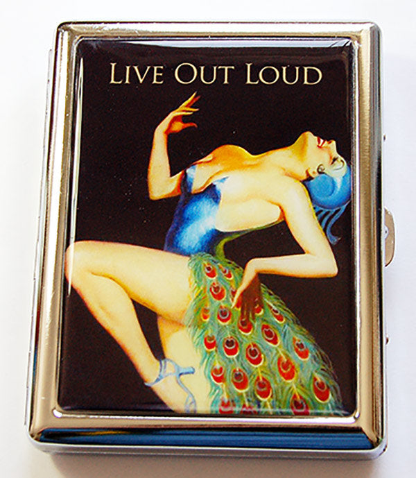 Live Out Loud Compact Cigarette Case - Kelly's Handmade