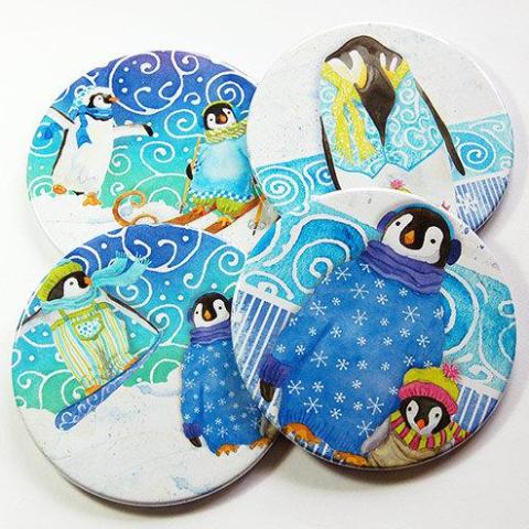 Penguin Coasters - Kelly's Handmade