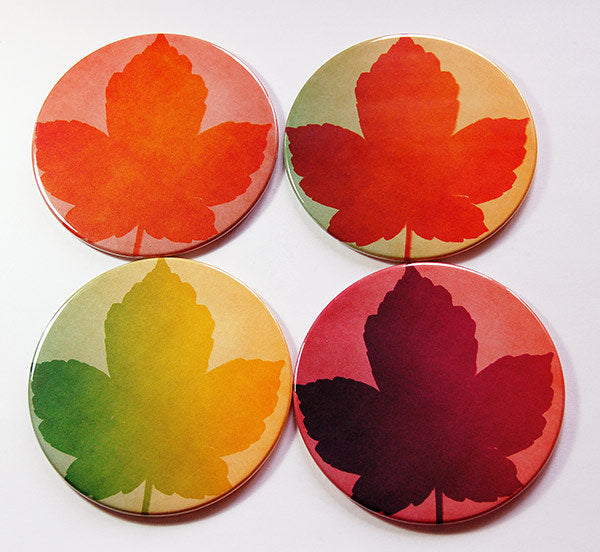 Autumn Leaves Coasters Set 1 - Kelly's Handmade
