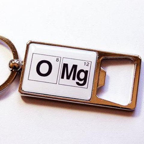 OMG Periodic Table Keychain Bottle Opener - Kelly's Handmade
