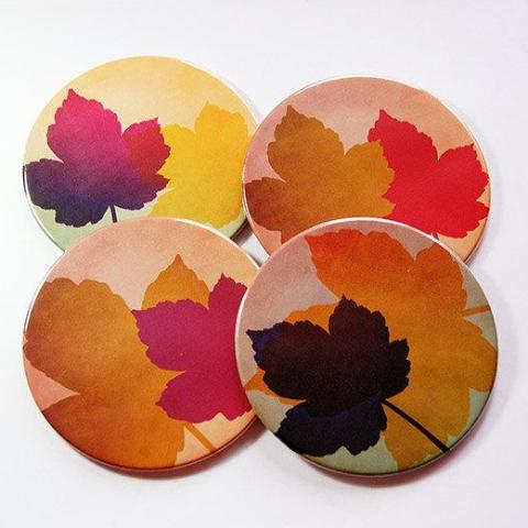 Autumn Leaves Coasters Set 2 - Kelly's Handmade