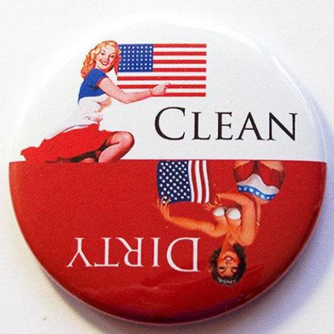 American Flag Clean/Dirty Magnet - Kelly's Handmade