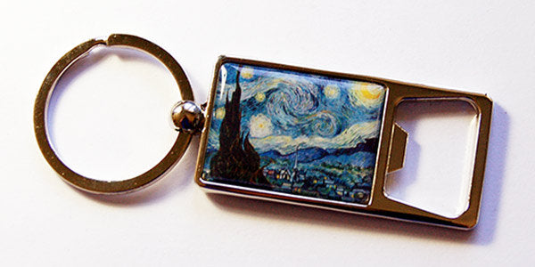 Starry Night Keychain Bottle Opener - Kelly's Handmade