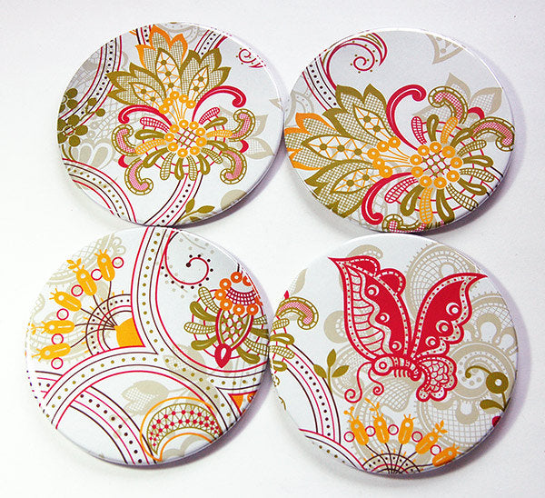 Paisley Coasters - Kelly's Handmade