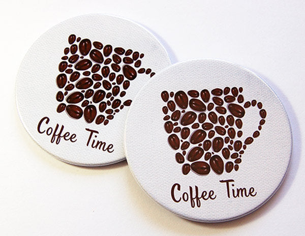Coffee Time Coasters Set 1 - Kelly's Handmade