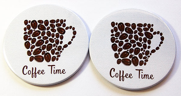 Coffee Time Coasters Set 1 - Kelly's Handmade