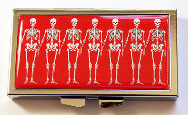 Skeleton 7 Day Pill Case - Kelly's Handmade