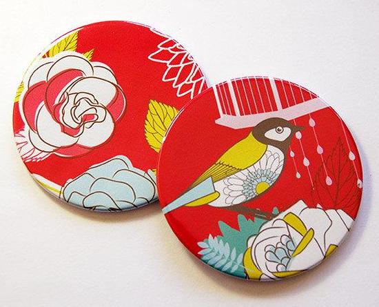 Flowers & Birds Coasters Set 1 - Kelly's Handmade