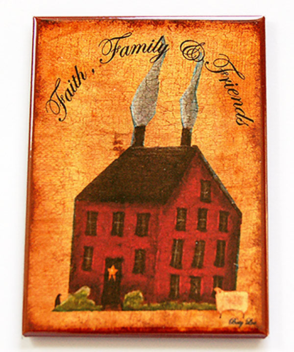Faith Family & Friends Magnet - Kelly's Handmade