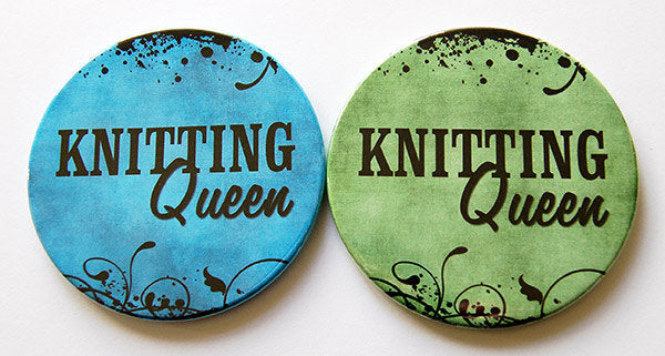 Knitting Queen Coasters - Kelly's Handmade