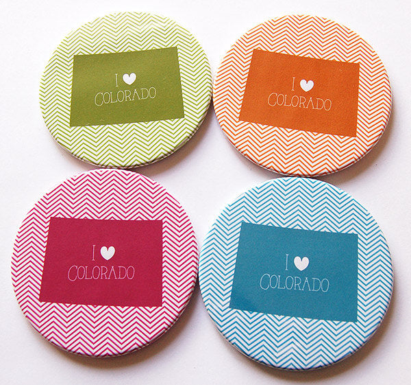 I Love Colorado Coasters - Kelly's Handmade