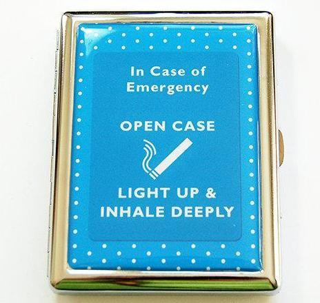 In Case of Emergency Compact Cigarette Case - Kelly's Handmade
