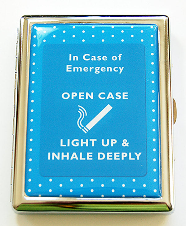 In Case of Emergency Compact Cigarette Case - Kelly's Handmade