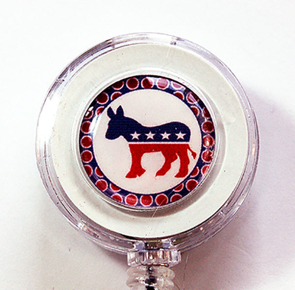 Democrat ID Badge Reel - Kelly's Handmade