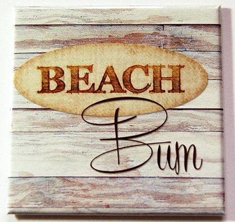 Beach Bum Magnet - Kelly's Handmade