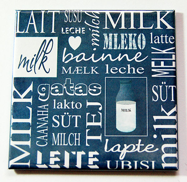 Milk Leche Lait Magnet - Kelly's Handmade