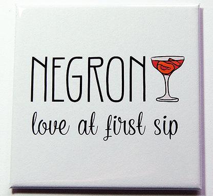 Negroni Love At First Sip Magnet - Kelly's Handmade