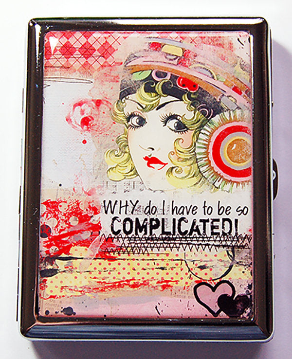 So Complicated Slim Cigarette Case - Kelly's Handmade
