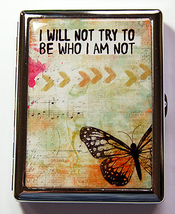 Who I Am Not Compact Cigarette Case - Kelly's Handmade