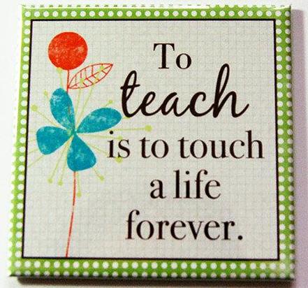 Teach... Touch A Life Magnet - Kelly's Handmade