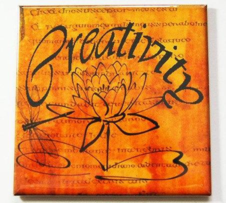 Creativity Lotus Flower Magnet - Kelly's Handmade