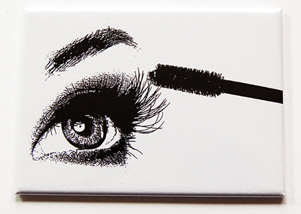 Mascara Large Pocket Mirror in Black & White - Kelly's Handmade