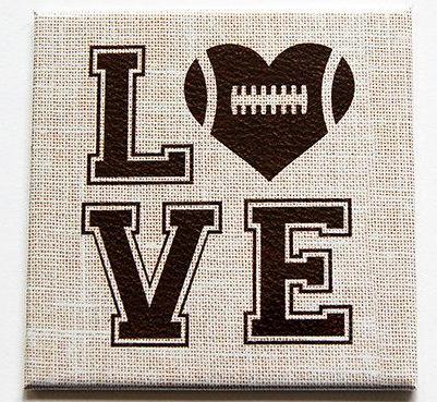 Love Football Magnet - Kelly's Handmade