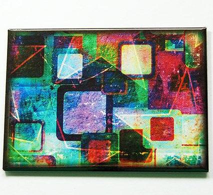 Mosaic Large Pocket Mirror in Jewel Tones - Kelly's Handmade
