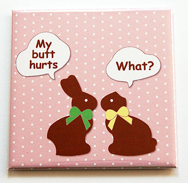 Easter Bunny Funny Magnet - Kelly's Handmade