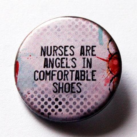Nurses Are Angles Pin - Kelly's Handmade