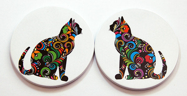 Cat Lover Coasters Set 1 - Kelly's Handmade