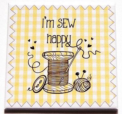 I'm Sew Happy Magnet - Kelly's Handmade