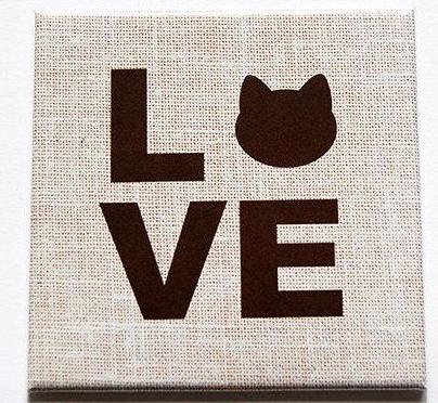 Love Cats Magnet - Kelly's Handmade