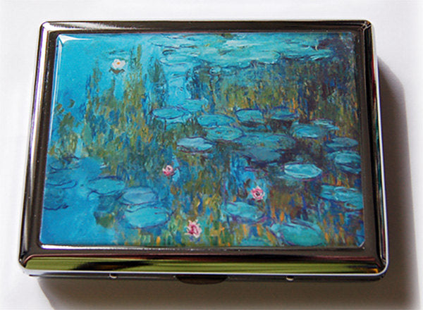 Monet's Water Lily Compact Cigarette Case - Kelly's Handmade