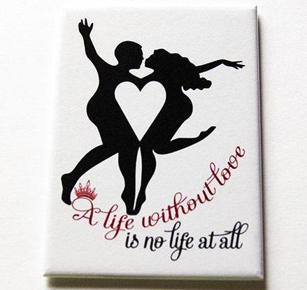 A Life Without Love Rectangle Magnet - Kelly's Handmade