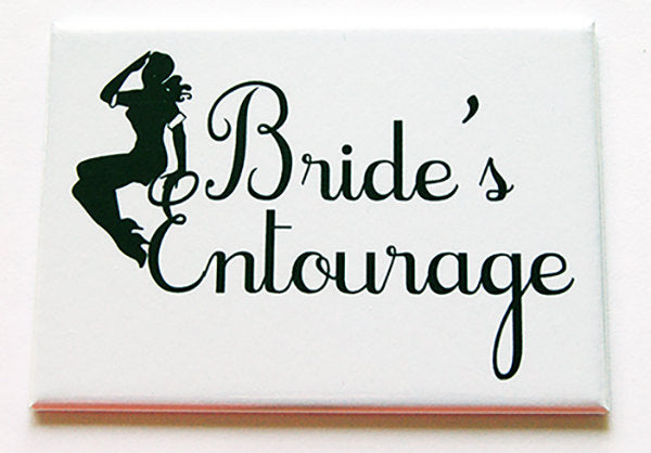 Bride's Entourage Large Pocket Mirror - Kelly's Handmade