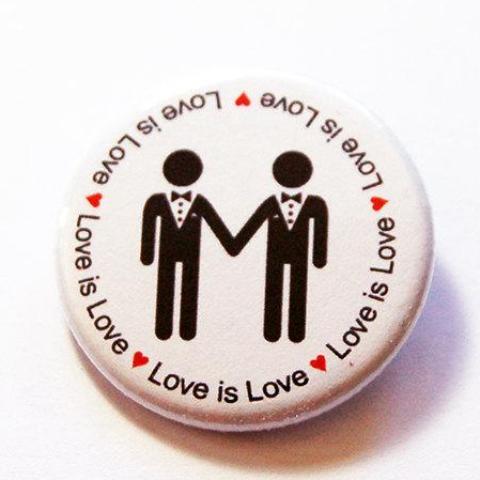 Love is Love Men Pin - Kelly's Handmade