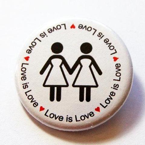 Love is Love Women Pin - Kelly's Handmade