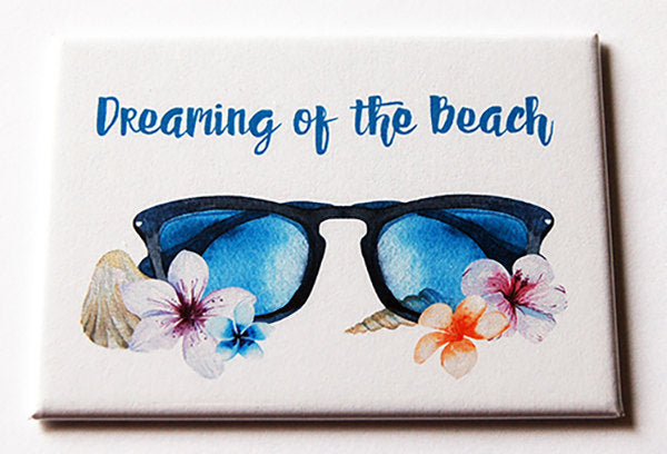 Dreaming Of The Beach Pocket Mirror - Kelly's Handmade